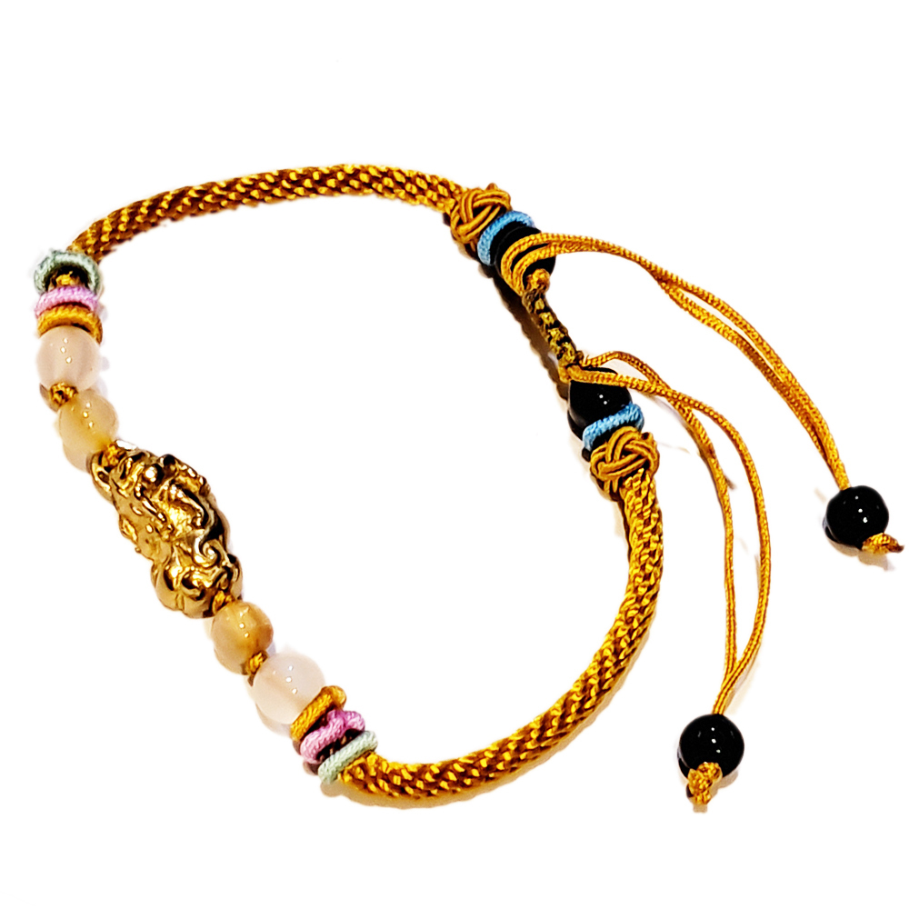 招財貔貅{金銅}中國結手鍊【十方】151700