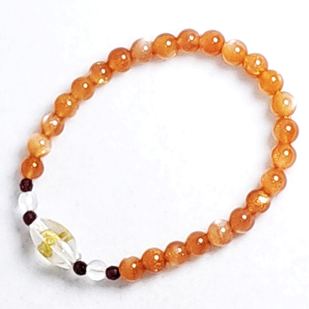 六字真言&太陽石手珠5mm【十方】151777