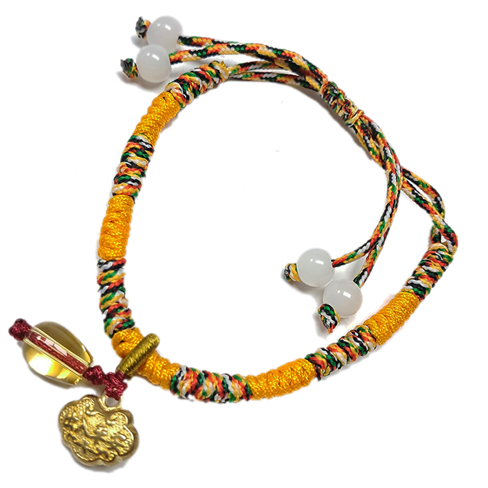 如意鎖 {銅} 五色線手鍊【十方】151752