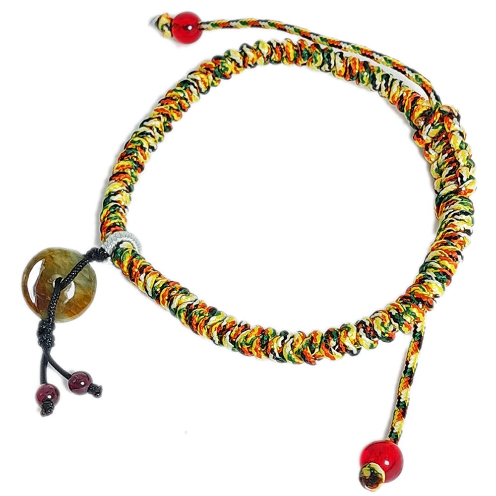 平安扣{玉}五色線手鍊【十方】152454