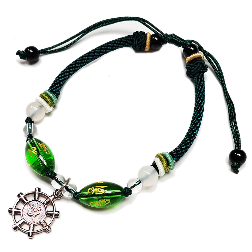 嗡 法輪{純銀}中國結手鍊【十方】151816