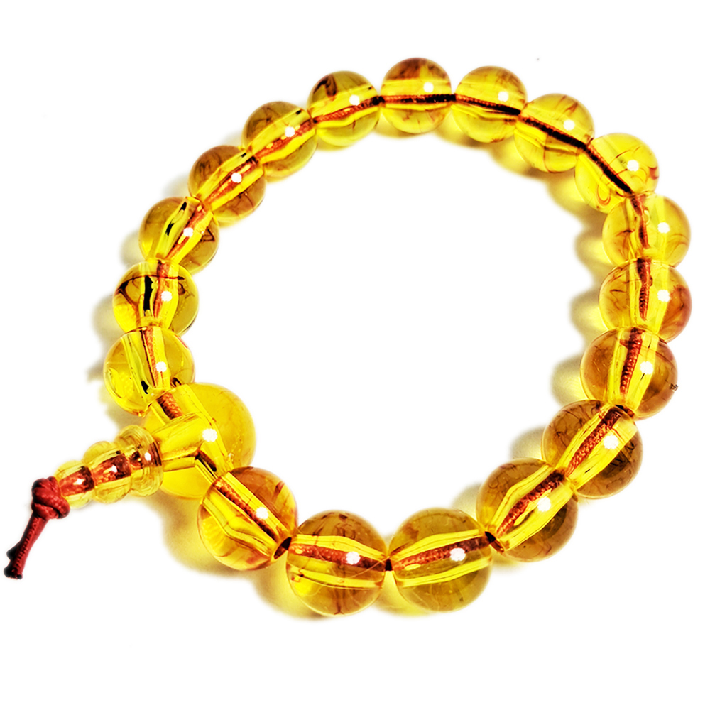 仿琥珀手珠9.6mm【十方】152631