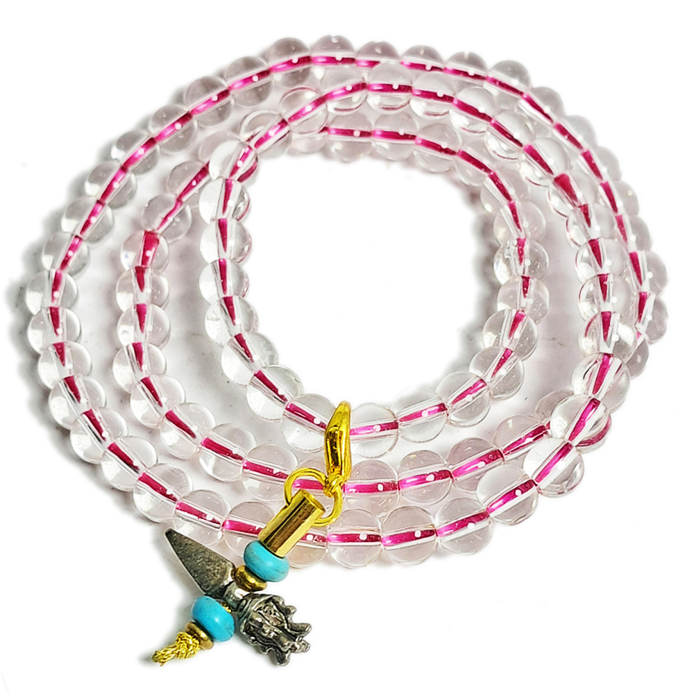 普巴杵&水晶琉璃3圈手珠6mm【十方】152569