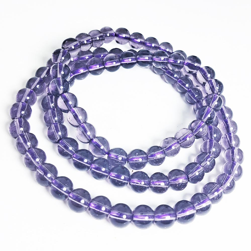紫琉璃3圈手珠6mm【十方】152588