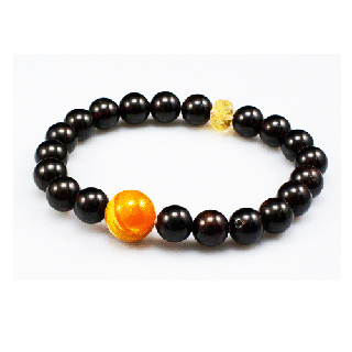 黃金硨磲&石榴石8mm手珠【十方】120043