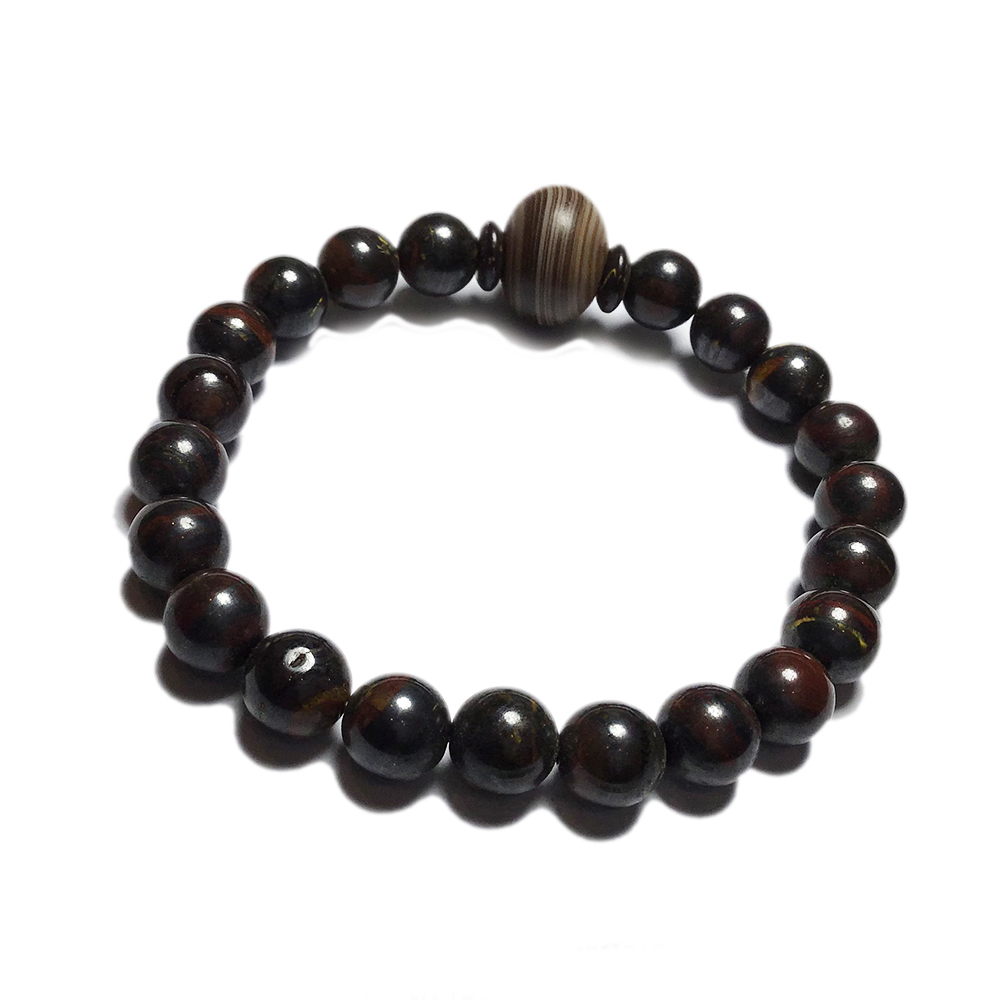 藥師珠&鐵虎眼手珠8mm【十方】121746