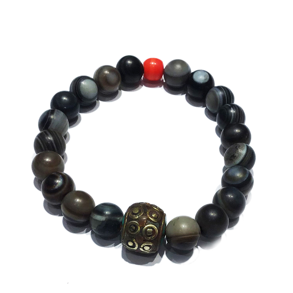 銅珠&藥師珠手珠8mm【十方】121387