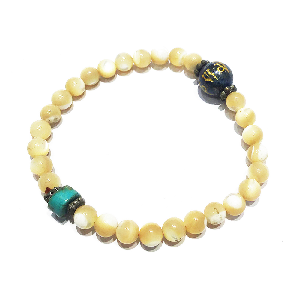 珍珠貝&青金石手珠6mm【十方】119745