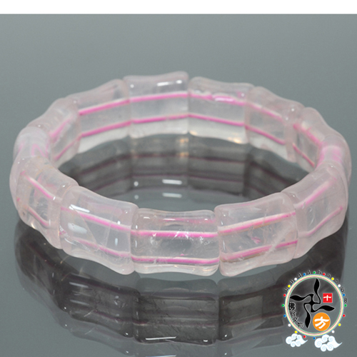 粉晶{竹節}手環【十方】128413