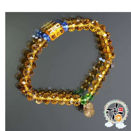 轉經筒&銅木魚&黃晶鑽手珠【十方】129512