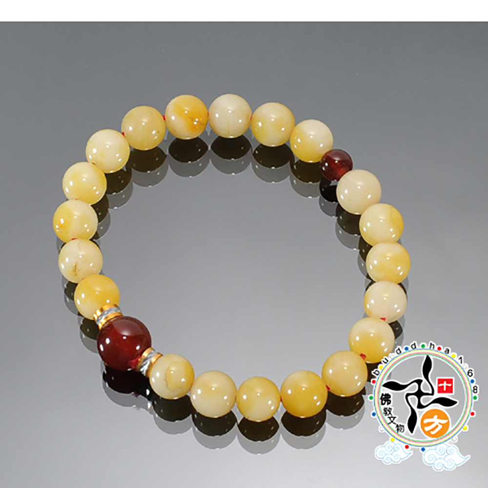 黃玉石手珠8mm【十方】131674