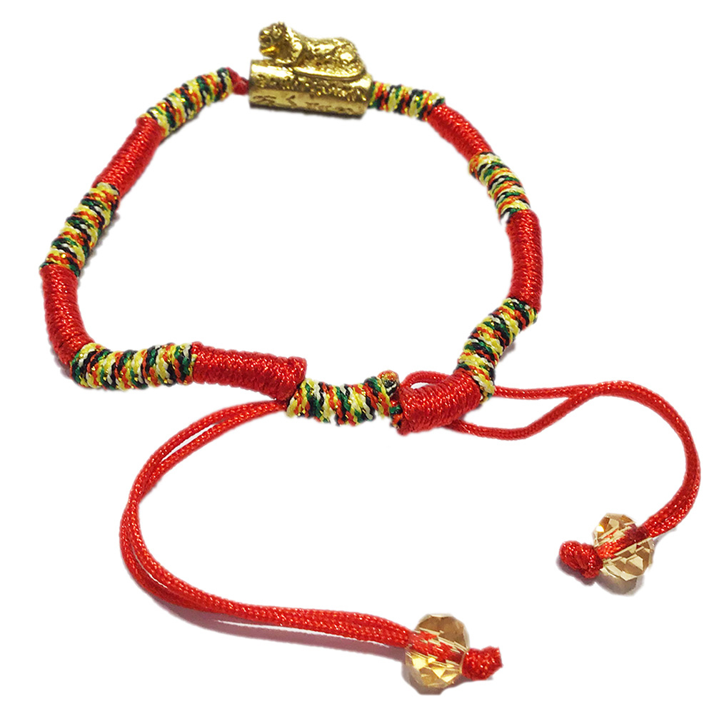 咬錢虎{虎爺}五色線手鍊【十方】132398