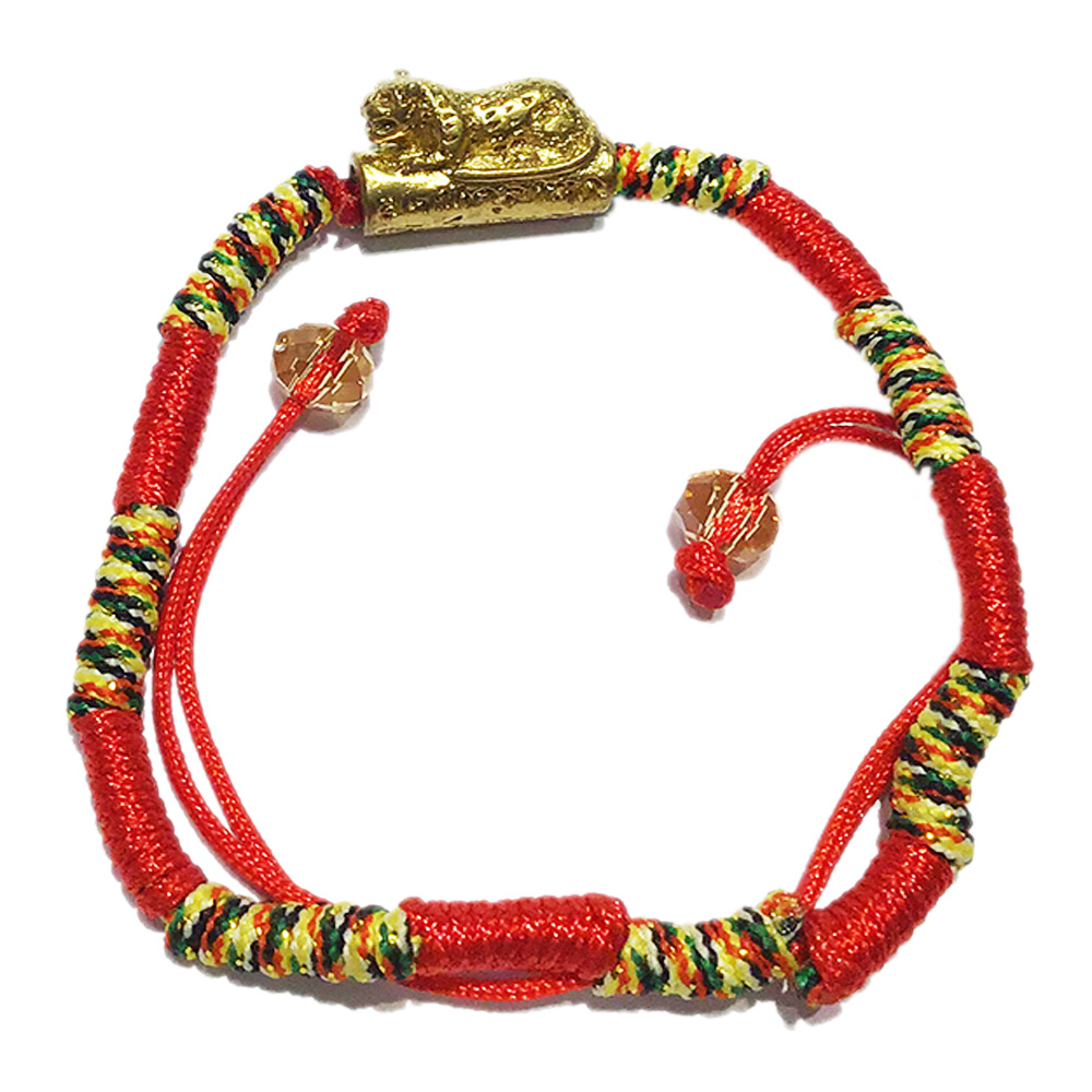 咬錢虎{虎爺}五色線手鍊【十方】132398