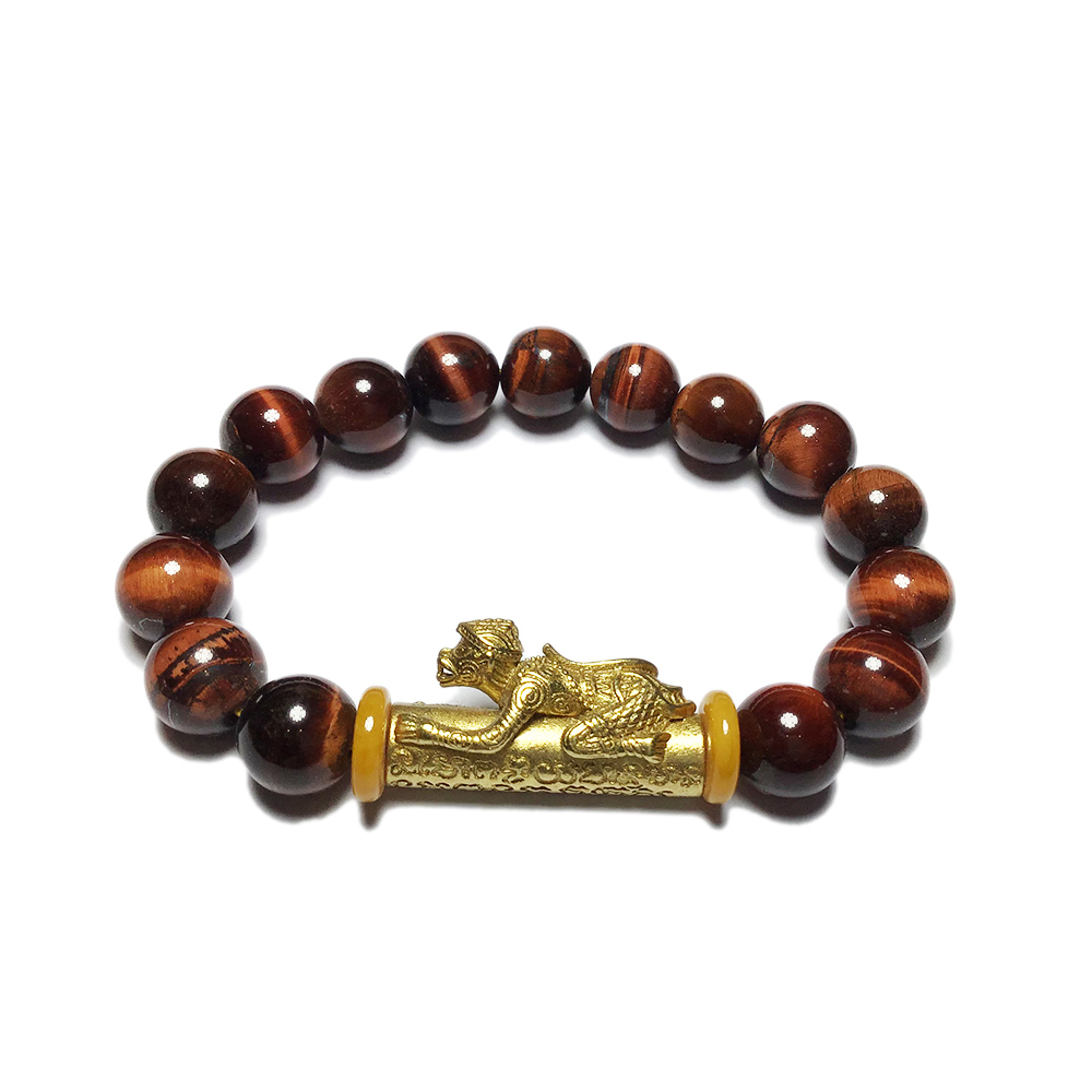 泰國哈奴曼戰神{紅虎眼}手珠10mm【十方】133610