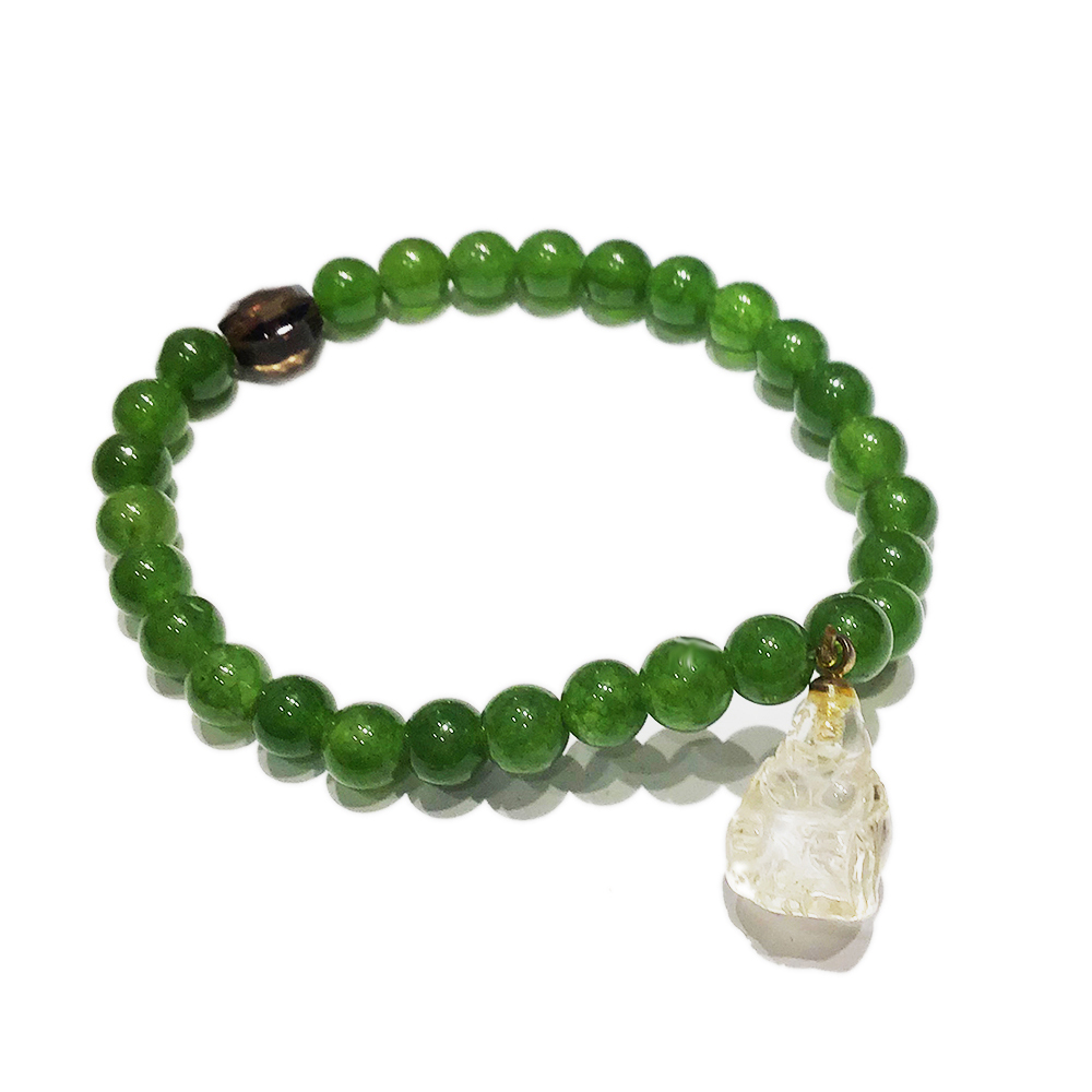 彌勒佛{水晶}+東菱玉6mm【十方】134369