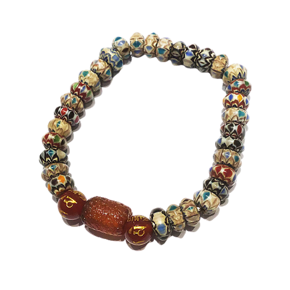 火供珠+雪芙蘭琉璃手珠7 mm【十方】136121