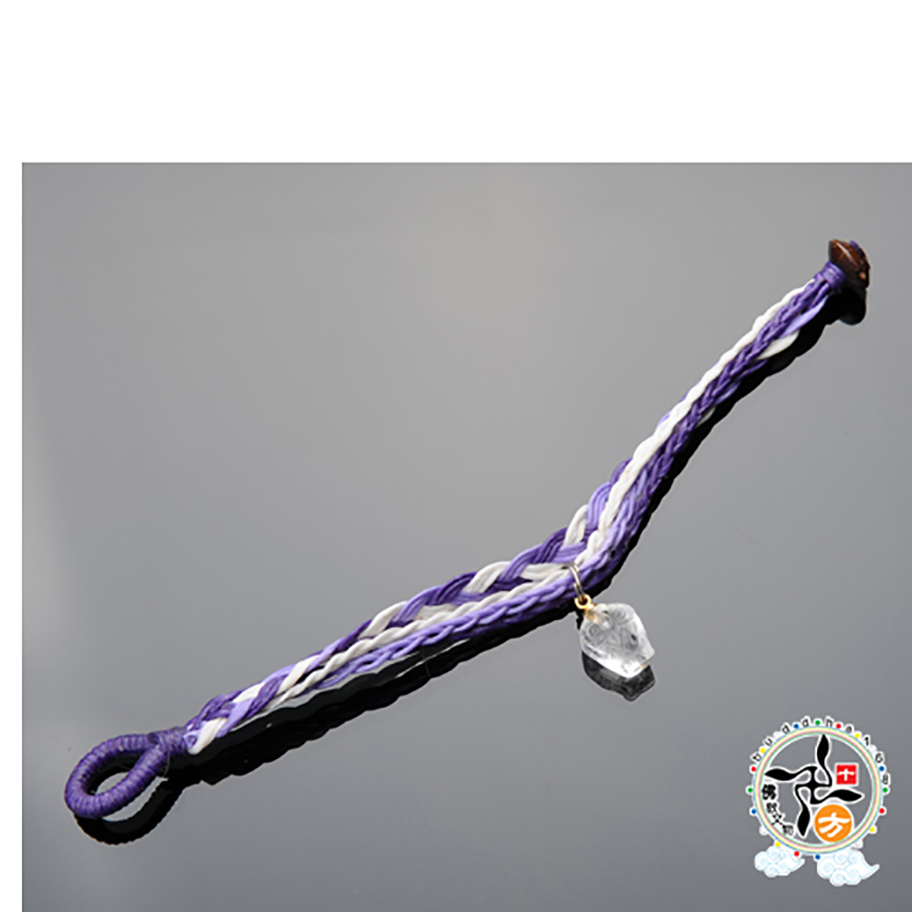 幸福貓頭鷹{水晶}&蠟繩開運手鍊【十方】136090