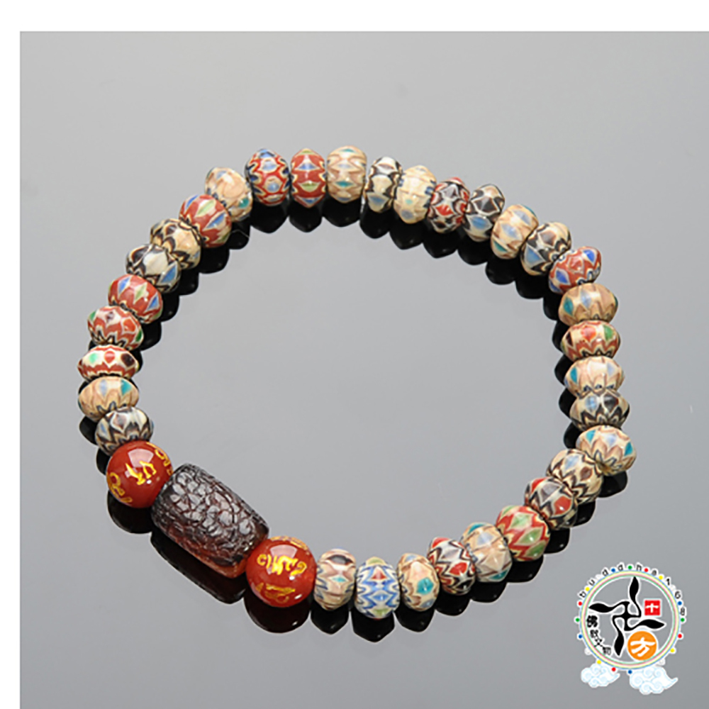 火供珠+雪芙蘭琉璃手珠 7mm【十方】136122