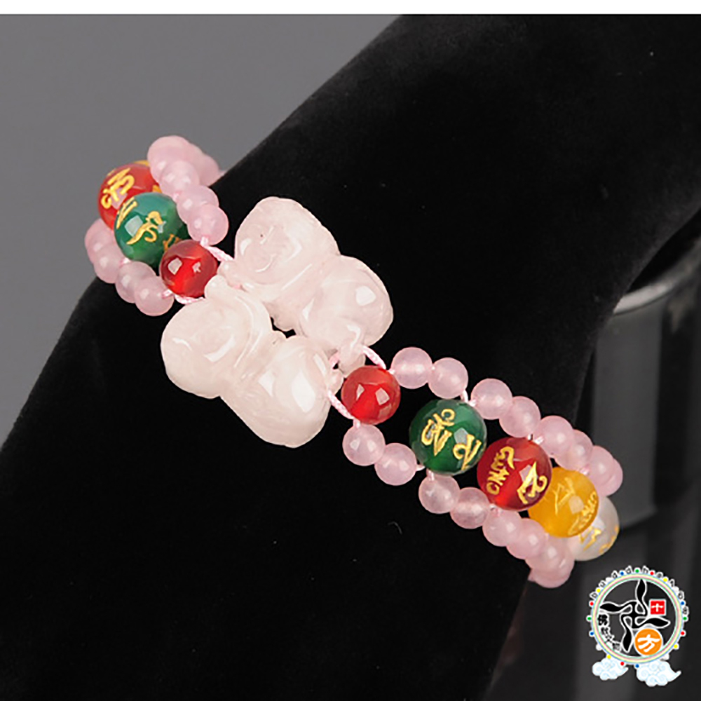 貴人{粉晶}五行珠手鍊【十方】136234