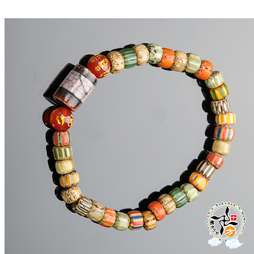 火供珠+雪芙蘭琉璃手珠7 mm【十方】136133