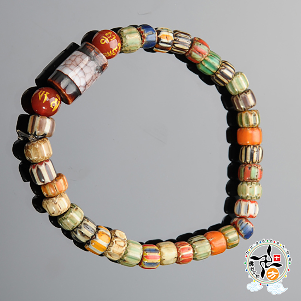 火供珠+雪芙蘭琉璃手珠7 mm【十方】136134