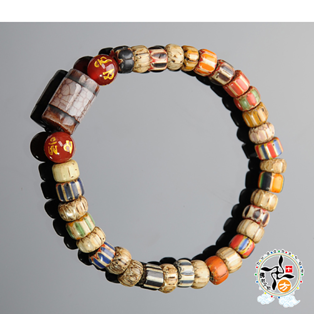 火供珠+雪芙蘭琉璃手珠7 mm【十方】136138