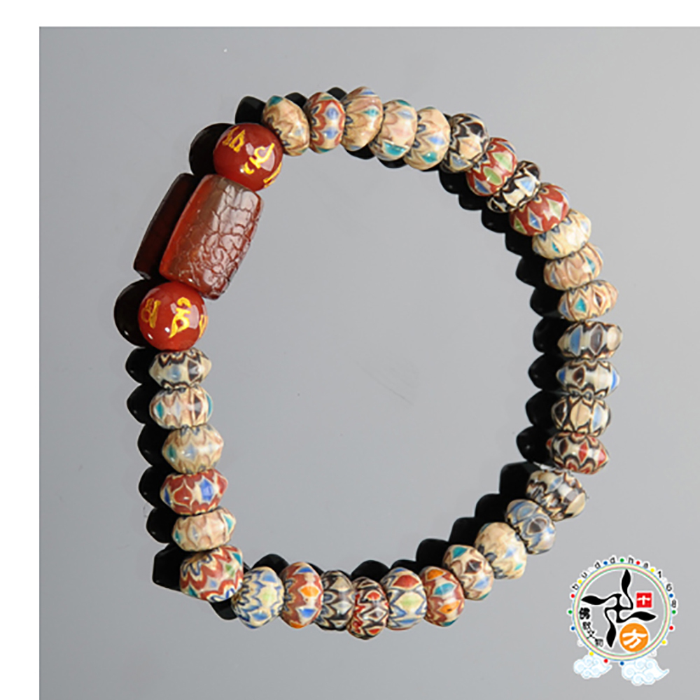 火供珠+雪芙蘭琉璃手珠 7mm【十方】136136