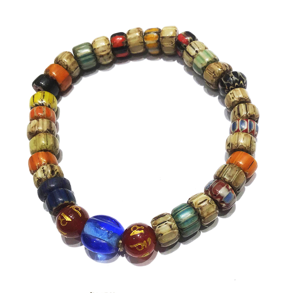 藍琉璃+雪芙蘭琉璃手珠7 mm【十方】136132