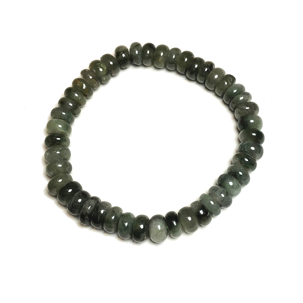 綠髮晶 天然水晶 清透 招財 手珠7*4mm【十方】136880