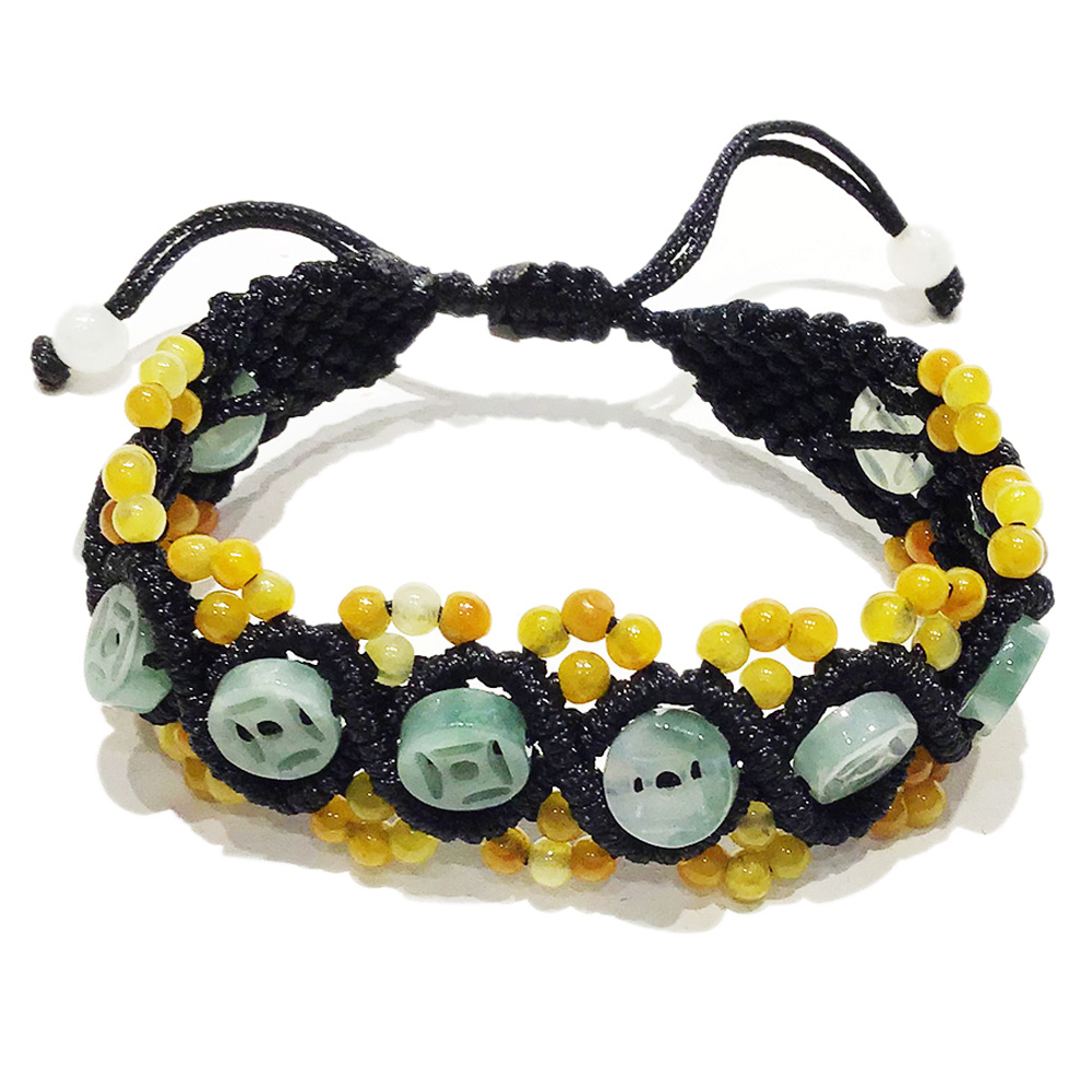 玉古錢&財源滾滾招財手鍊【十方】136772