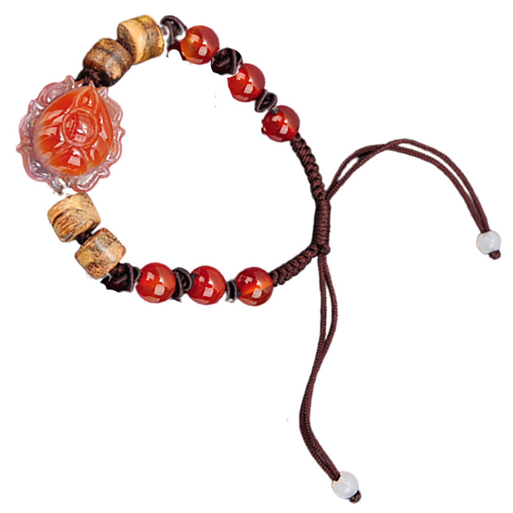 蓮花{紅玉髓}開運手鍊【十方】137212