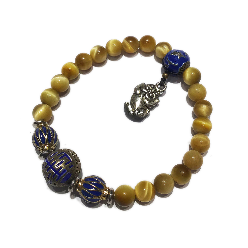 六字真言+白虎眼手珠6.5mm【十方】137516