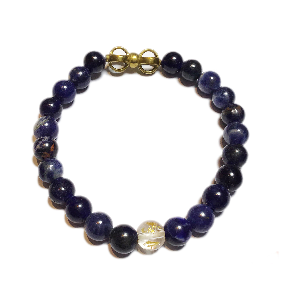 金剛杵+青金石手珠8mm【十方】137541