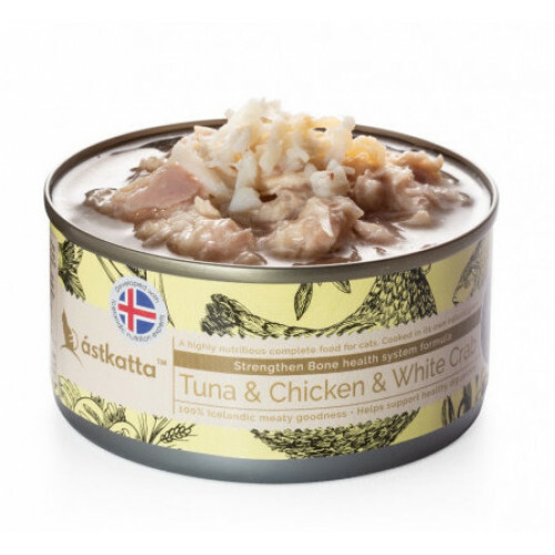 Astkatta – 白鏗吞拿雞肉白蟹強化關節配方 (低磷) Tuna & Chicken & White Crab 80g