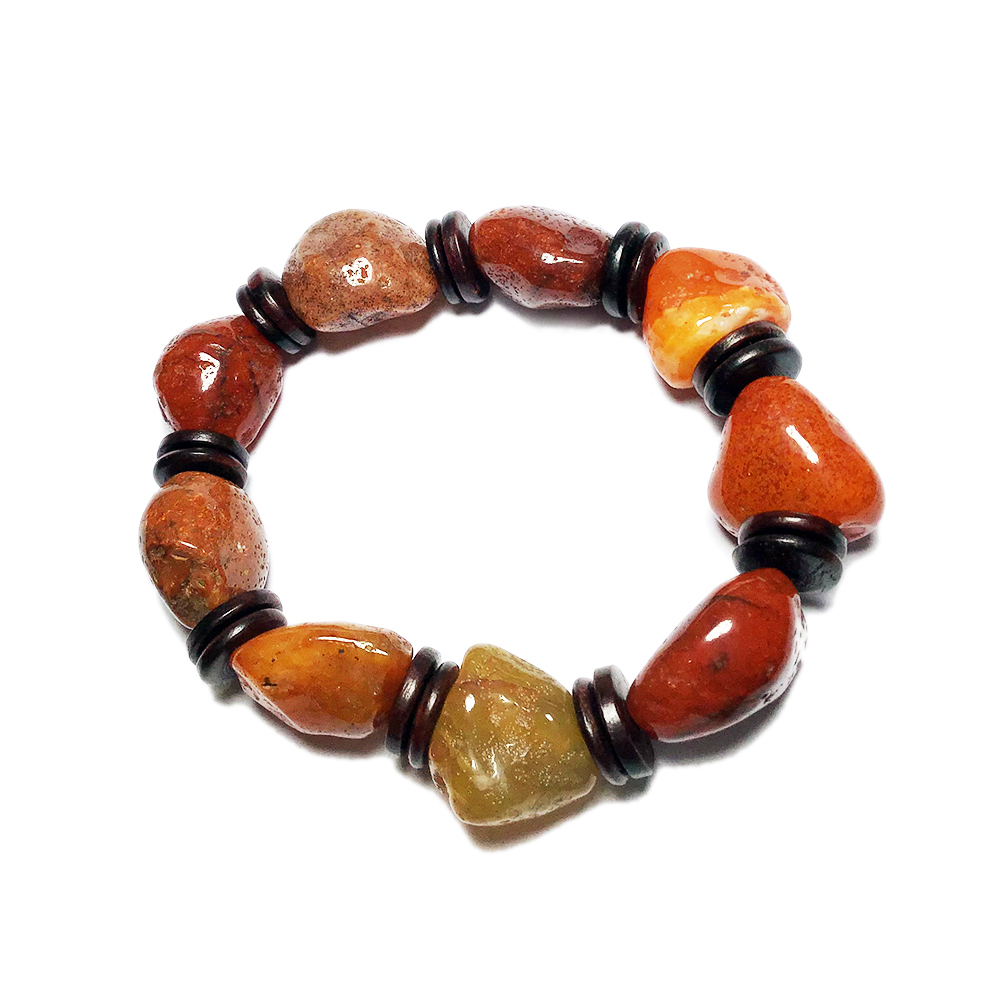 老礦玉髓手珠18mm【十方】138190