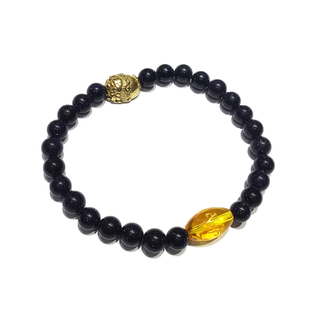 金龍龜+ 藍沙石手珠6mm【十方】139062