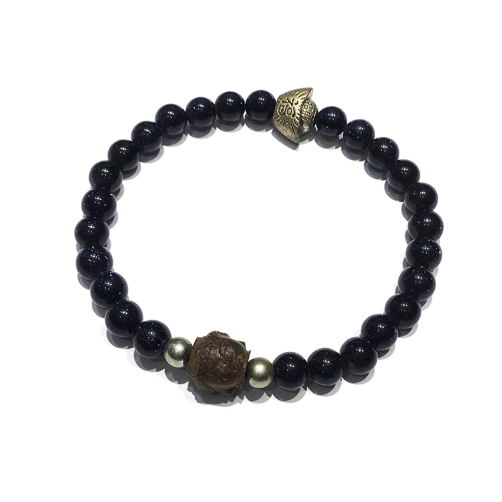 佛首+ 藍沙石手珠6mm【十方】139060