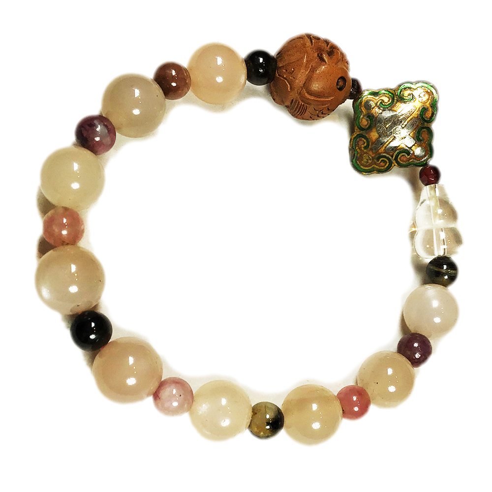 葫蘆{水晶}+太陽石手珠10mm【十方】139316