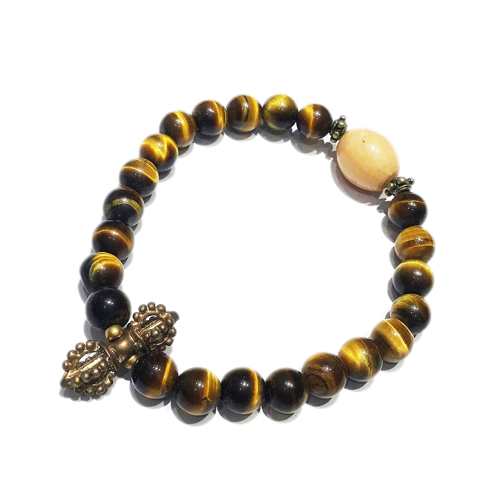 金剛杵+虎眼石手珠7mm【十方】139334