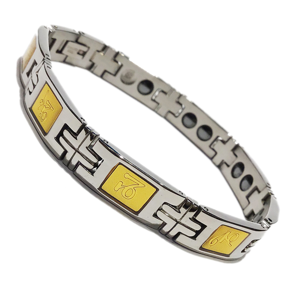 六字大明咒金箔{磁石能量手鍊}【十方】139382