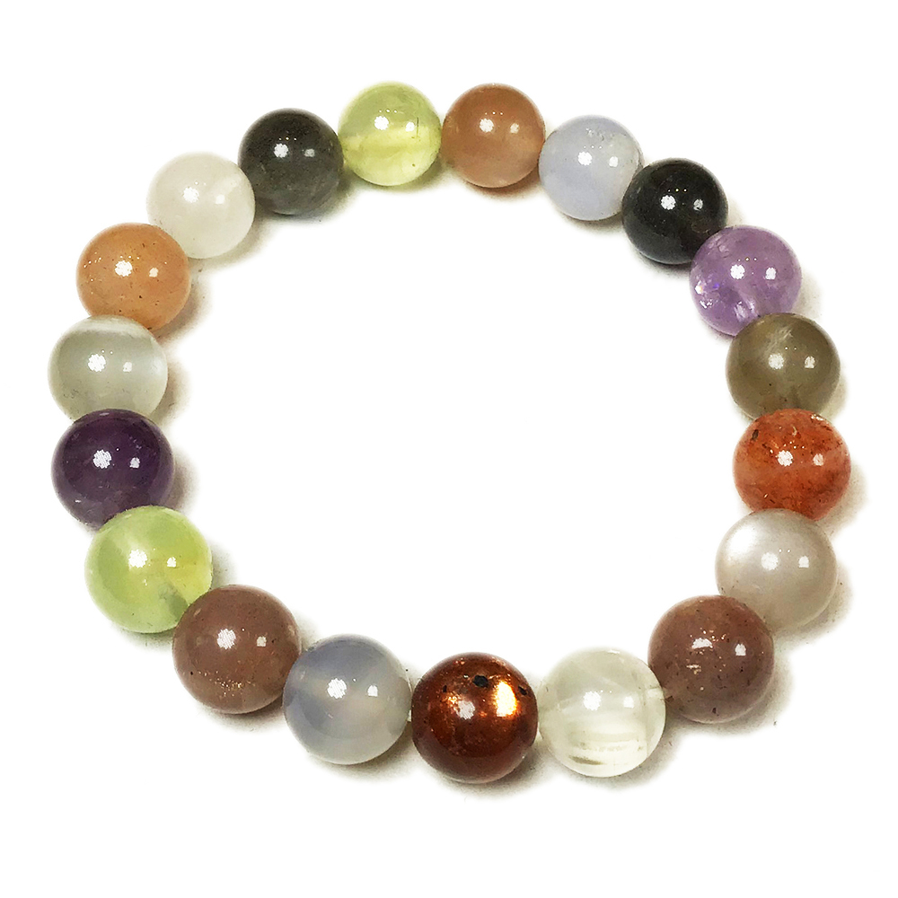 七寶石聚財手珠10mm【十方】139616