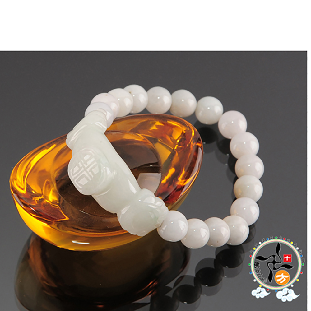 吉祥如意緬甸玉手珠8mm【十方】139462