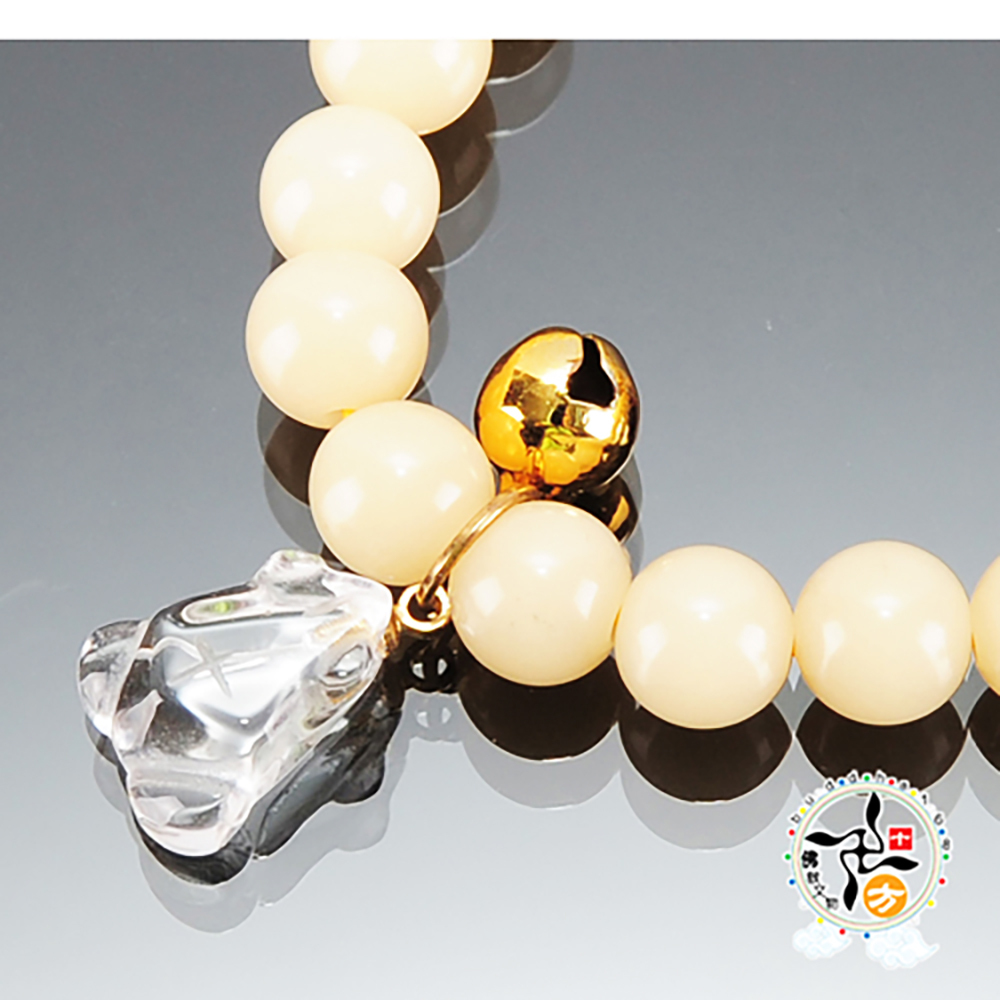 水晶福蛙+菩提根手珠8mm【十方】140090