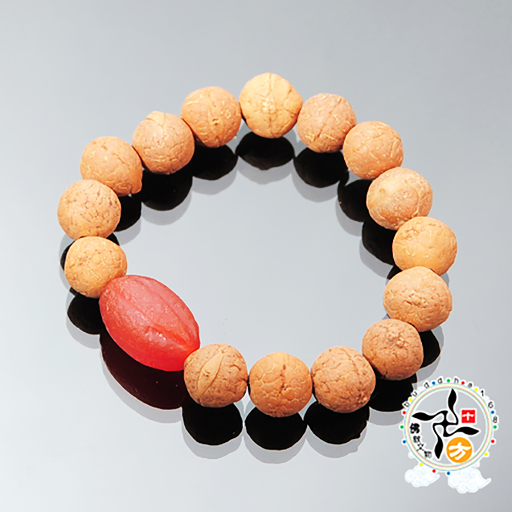 老紅玉髓+鳳眼菩提手珠12mm【十方】140595