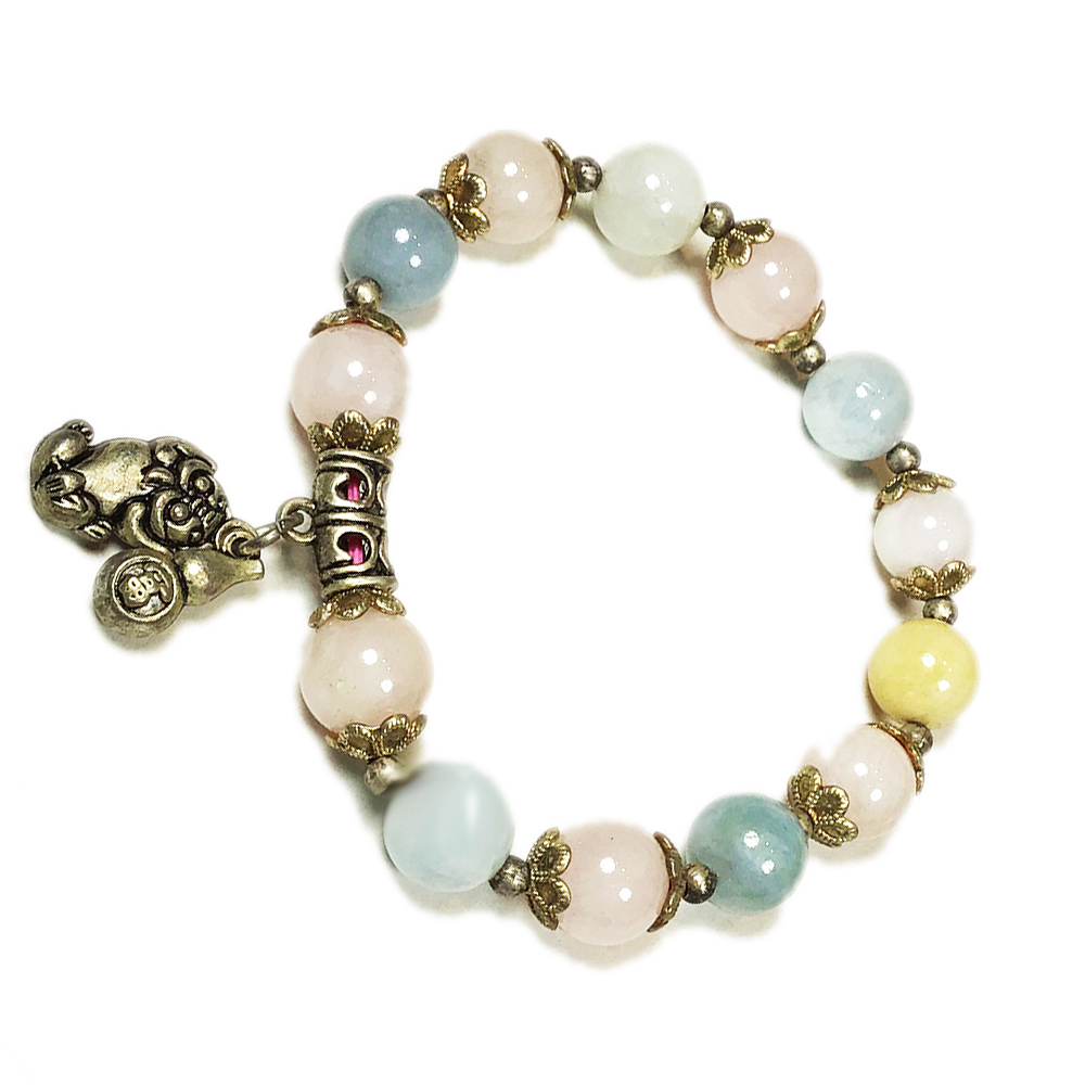 貔貅+葫蘆+摩根石手珠10mm【十方】142709