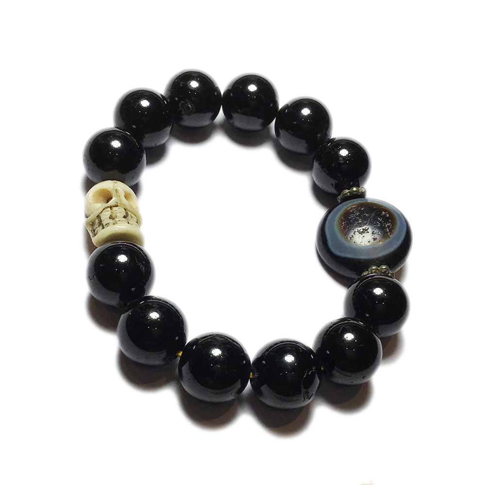 藥師珠+黑碧璽手珠12mm【十方】143038