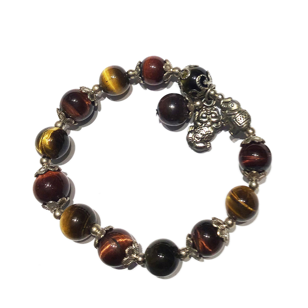 招財貔貅紅虎眼 旺運順利手珠10mm【十方】145352
