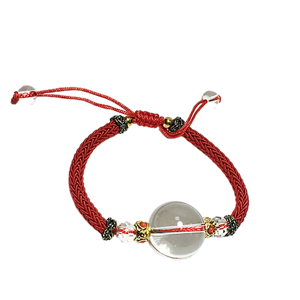 有求必應 水晶球鴻運祈福手鍊 1.6cm【十方】145610