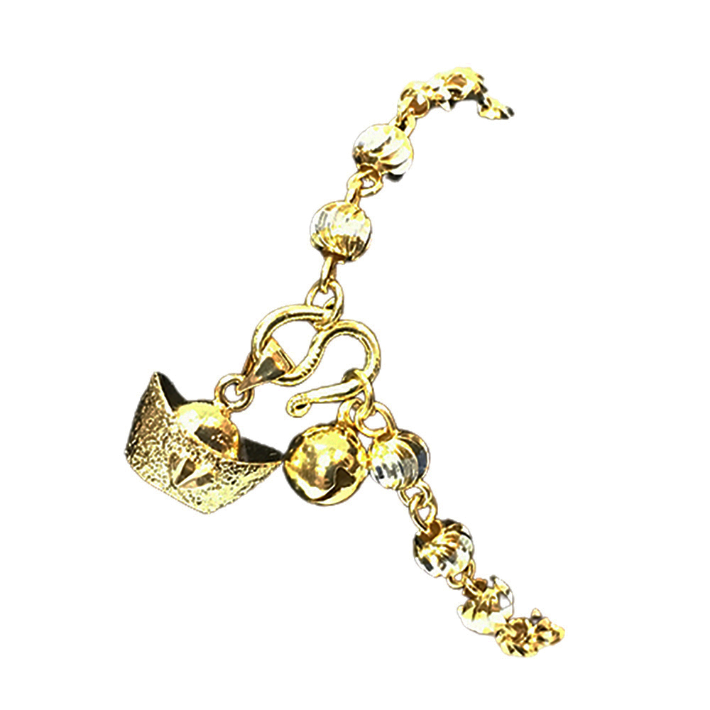 招財 泰國金手鍊總長約19.5公分【十方】145596