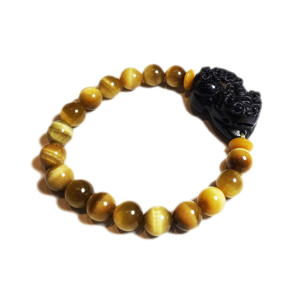 貔貅(藍砂石)白虎眼手珠 9 mm【十方】145898